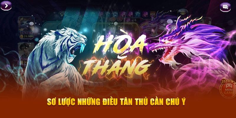 Sơ lược những điều tân thủ cần chú ý